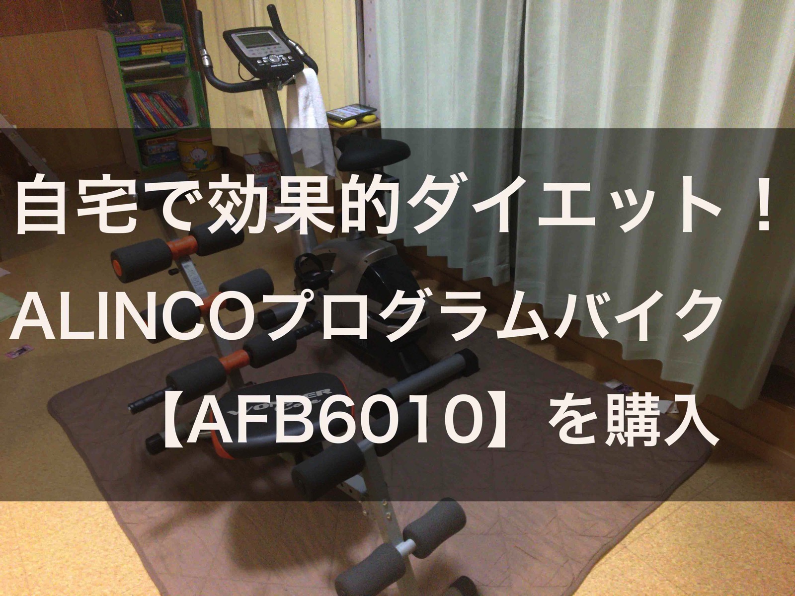 自宅で効果的ダイエット！エアロバイク【ALINCOプログラムバイク AFB6010】を購入